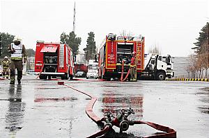 برگزاری مانور امداد و نجات و آتش نشانی در کارخانه سیبا موتور
