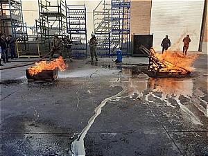 برگزاری مانور امداد و نجات و آتش نشانی در کارخانه سازه پویش