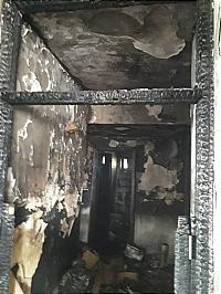 انفجار و آتش سوزی در یک منزل مسکونی
