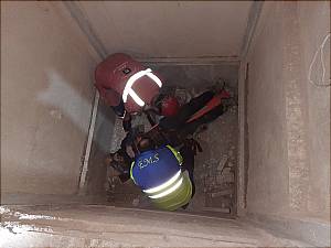 سقوط کارگر جوان به چاهک آسانسور