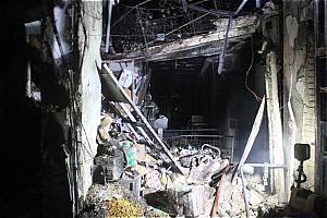 آتش سوزی دو فروشگاه در بازار بزرگ تهران